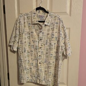 Casual Graphic Button-Down Shirt